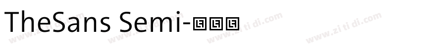 TheSans Semi字体转换 TheSans Semi字体转换